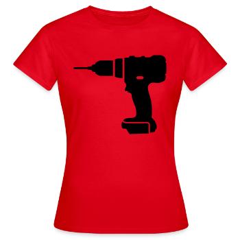 tools - Women's T-Shirt - red - Front - AI Model Female 172 dark (172cm)