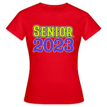 Senioren 2023 - Frauen T-Shirt - Rot - Vorne - AI Model Female 172 dark (172cm)
