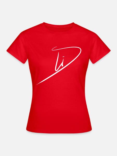LiD White on Black - Frauen T-Shirt - Rot