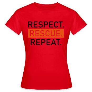 le bien-être des animaux - T-shirt Femme - rouge - Devant - AI Model Female 172 dark (172cm)