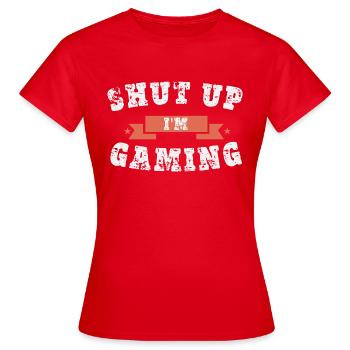 Gamer Gamer - T-shirt Femme - rouge - Devant - AI Model Female 172 dark (172cm)
