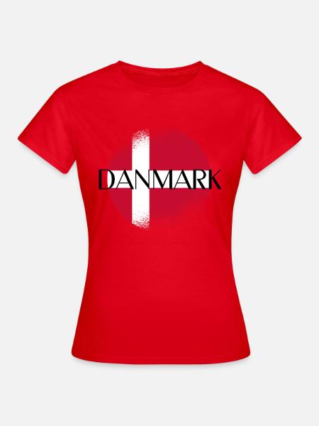 Danmark - Frauen T-Shirt - Rot