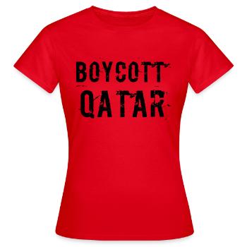 Coupe du Monde Qatar - T-shirt Femme - rouge - Devant - AI Model Female 172 dark (172cm)