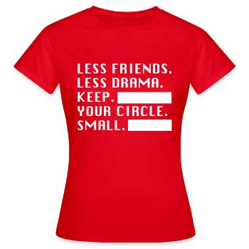 Small Circle - Women's T-Shirt - red - Front - AI Model Female 172 dark (172cm)