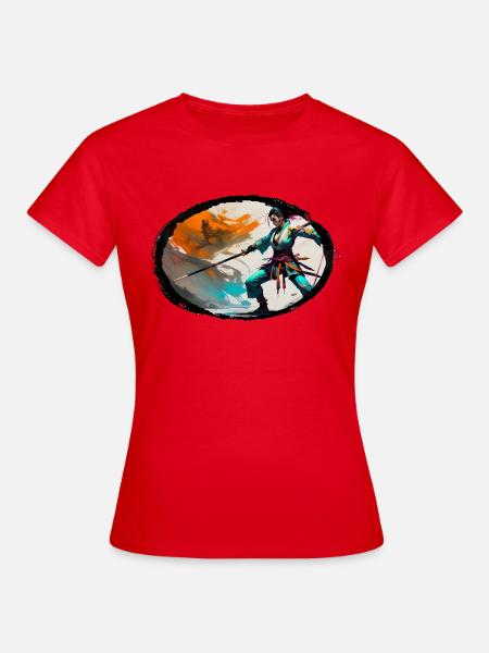 Ninja - Frauen T-Shirt - Rot