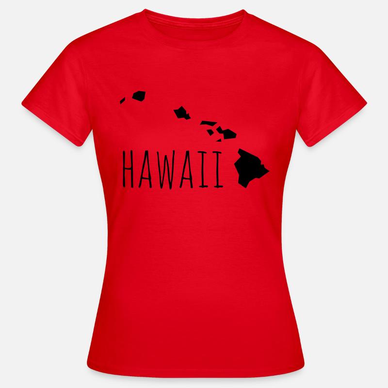 hawaii - Maglietta da donna - rosso