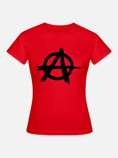 Anarchie Anarchiste Punk - T-shirt Femme - rouge