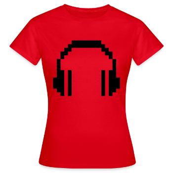 8 BIT Headphones - Frauen T-Shirt - Rot - Vorne - AI Model Female 172 dark (172cm)