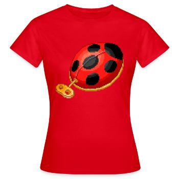 Coccinelle automate - T-shirt Femme - rouge - Devant - AI Model Female 172 dark (172cm)
