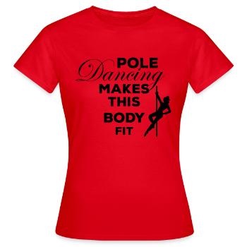 Dancing Dance Music - Frauen T-Shirt - Rot - Vorne - AI Model Female 172 dark (172cm)