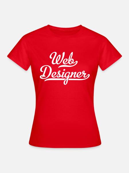 Web Designer - Frauen T-Shirt - Rot