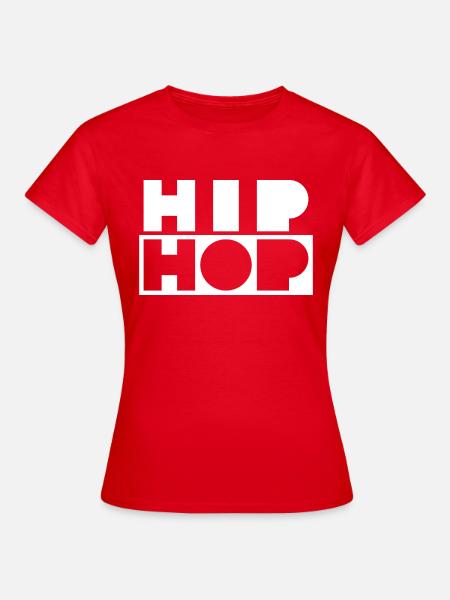 Hip Hop mutiges Logo-Design - Frauen T-Shirt - Rot