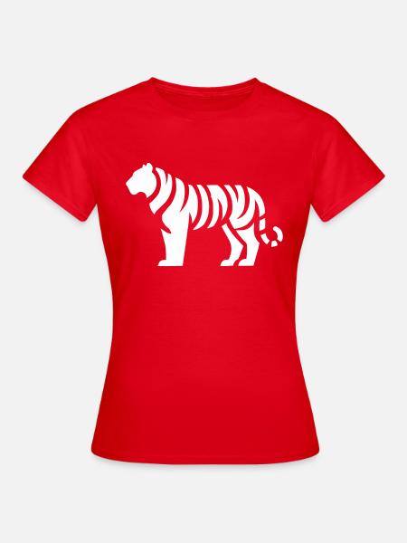 Tiger Animal - Frauen T-Shirt - Rot