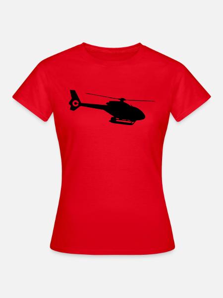 Helicopter - Frauen T-Shirt - Rot