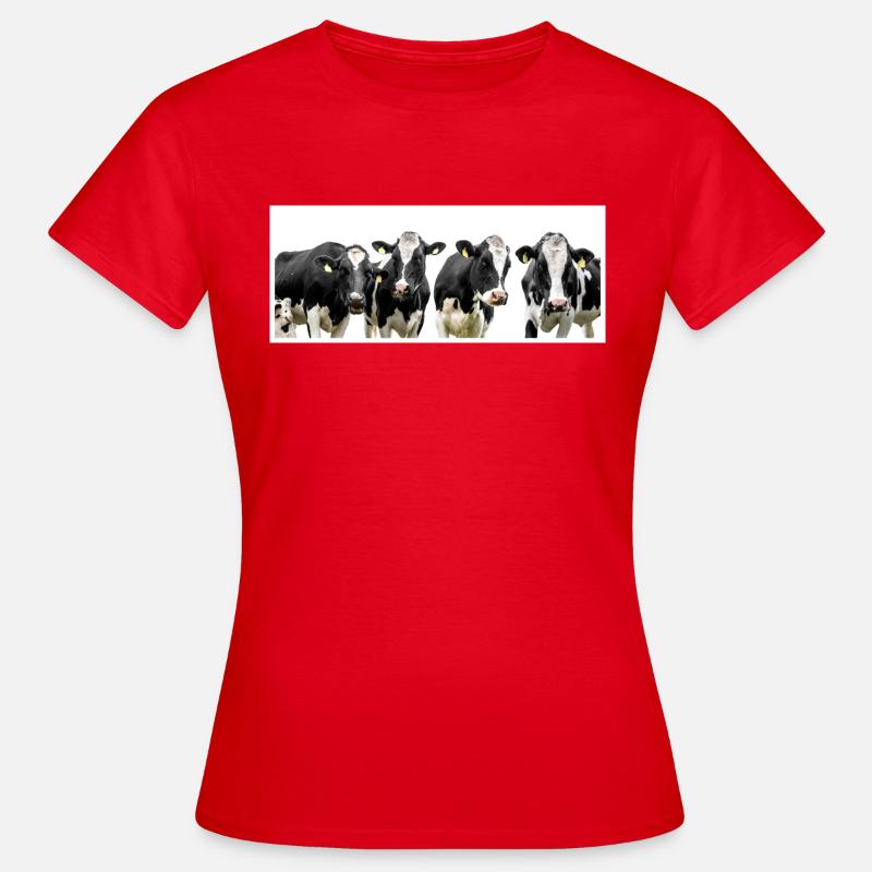 cows - Women's T-Shirt - red
