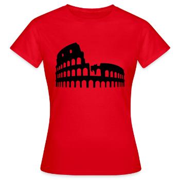 coliseum colosseum - Women's T-Shirt - red - Front - AI Model Female 172 dark (172cm)