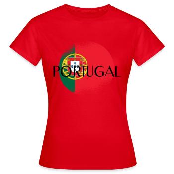Portugal Fahne - Frauen T-Shirt - Rot - Vorne - AI Model Female 172 dark (172cm)