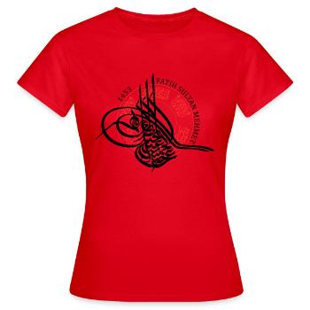Fatih Sultan Mehmet - Women's T-Shirt - red - Front - AI Model Female 172 dark (172cm)