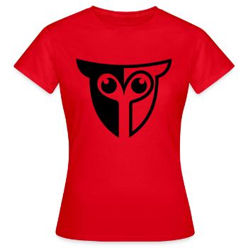 Hibou hibou - T-shirt Femme - rouge - Devant - AI Model Female 172 dark (172cm)