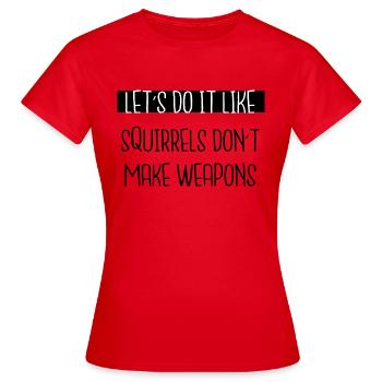 Anniversaire Mouvement pour la paix Paix mondiale - T-shirt Femme - rouge - Devant - AI Model Female 172 dark (172cm)