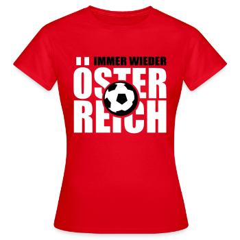 Encore et encore l’Autriche - T-shirt Femme - rouge - Devant - AI Model Female 172 dark (172cm)