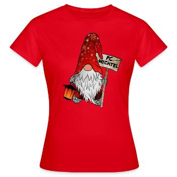 Gnome de Noël PC Gnome - T-shirt Femme - rouge - Devant - AI Model Female 172 dark (172cm)