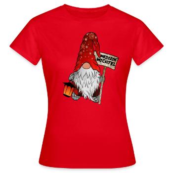 Medicine Gnome - Women's T-Shirt - red - Front - AI Model Female 172 dark (172cm)