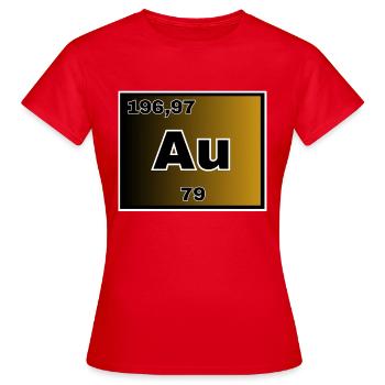 Or - T-shirt Femme - rouge - Devant - AI Model Female 172 dark (172cm)