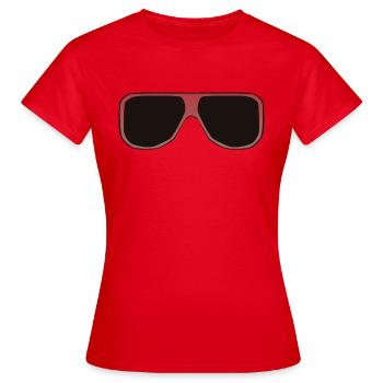 lunette de soleil cool 2609 B - T-shirt Femme - rouge - Devant - AI Model Female 172 dark (172cm)