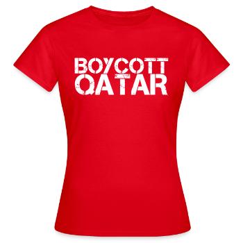 Coupe du Monde Qatar - T-shirt Femme - rouge - Devant - AI Model Female 172 dark (172cm)