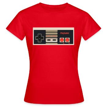 Controller Joystick Old school - Frauen T-Shirt - Rot - Vorne - AI Model Female 172 dark (172cm)