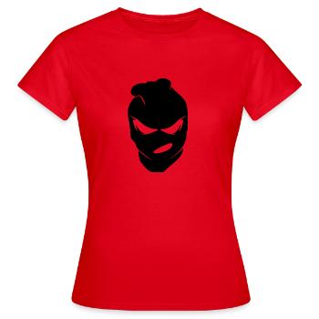 Maske - Frauen T-Shirt - Rot - Vorne - AI Model Female 172 dark (172cm)