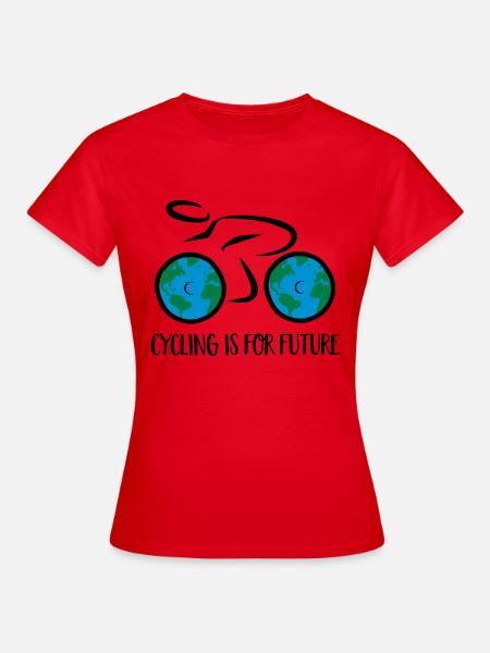 Fahrrad - Frauen T-Shirt - Rot