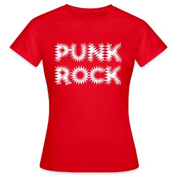 Punkrock-Logo-Design - Frauen T-Shirt - Rot - Vorne - AI Model Female 172 dark (172cm)
