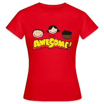 Tu es incroyable - T-shirt Femme - rouge - Devant - AI Model Female 172 dark (172cm)