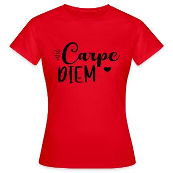 Carpe Diem - Women's T-Shirt - red - Front - AI Model Female 172 dark (172cm)