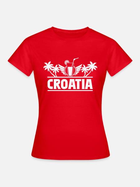 croatia kroatien - Frauen T-Shirt - Rot