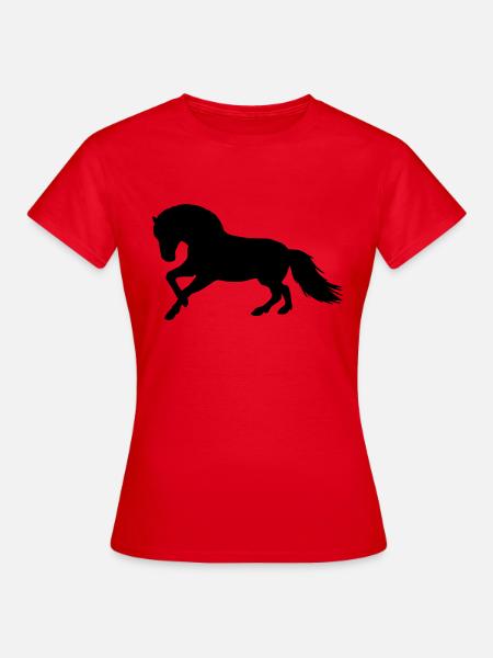 Fjordpaard Noorse vectorpony paardengeschenk - Vrouwen T-shirt - rood