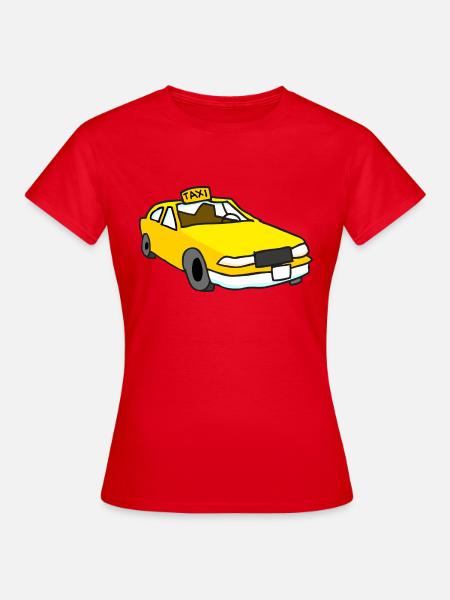 Taxi - Frauen T-Shirt - Rot