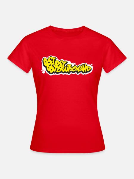 Ostdeutschland Graffiti - Frauen T-Shirt - Rot