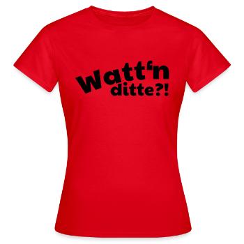 What a stroke of Ditte - What is that? - Women's T-Shirt - red - Front - AI Model Female 172 dark (172cm)