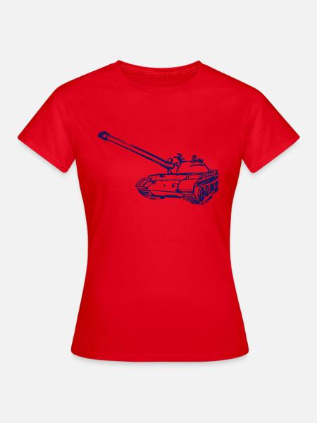 Tank Sketch - Frauen T-Shirt - Rot