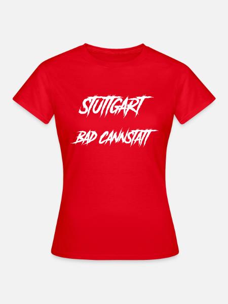 Stuttgart Bad Cannstatt Tshirt - Frauen T-Shirt - Rot