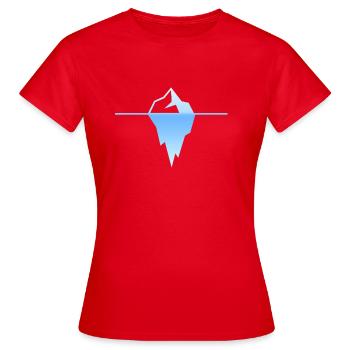 Eisberg - Frauen T-Shirt - Rot - Vorne - AI Model Female 172 dark (172cm)