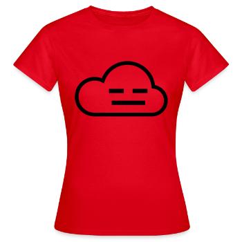 Clouds - Women's T-Shirt - red - Front - AI Model Female 172 dark (172cm)