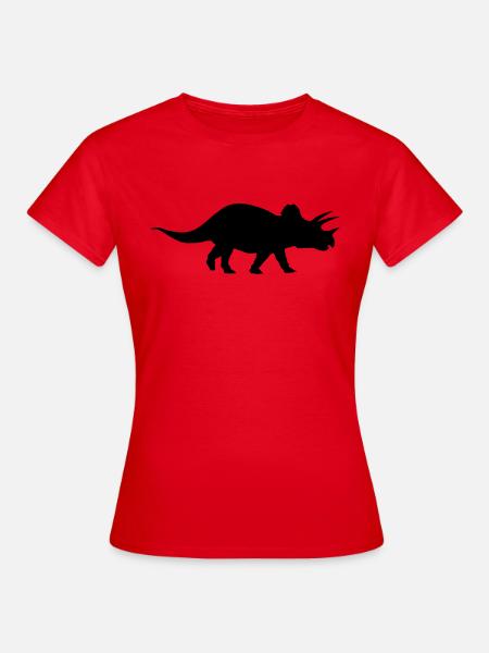 Triceratops - Women's T-Shirt - red