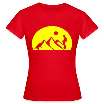 escalade - T-shirt Femme - rouge - Devant - AI Model Female 172 dark (172cm)