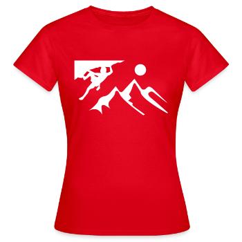 escalade - T-shirt Femme - rouge - Devant - AI Model Female 172 dark (172cm)
