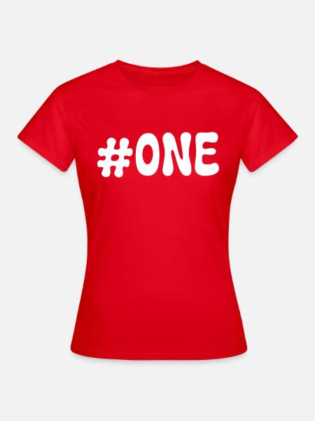 #one - Frauen T-Shirt - Rot