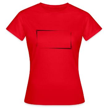 texte du cadre - T-shirt Femme - rouge - Devant - AI Model Female 172 dark (172cm)